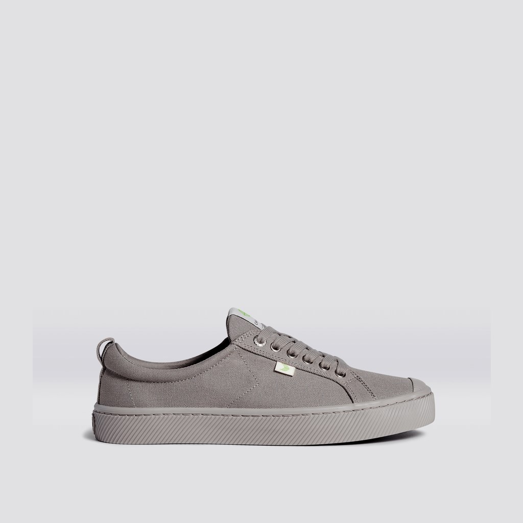 OCA LOW Cariuma Low Top Tela Vegan Grise Homme | UMQ-0883248